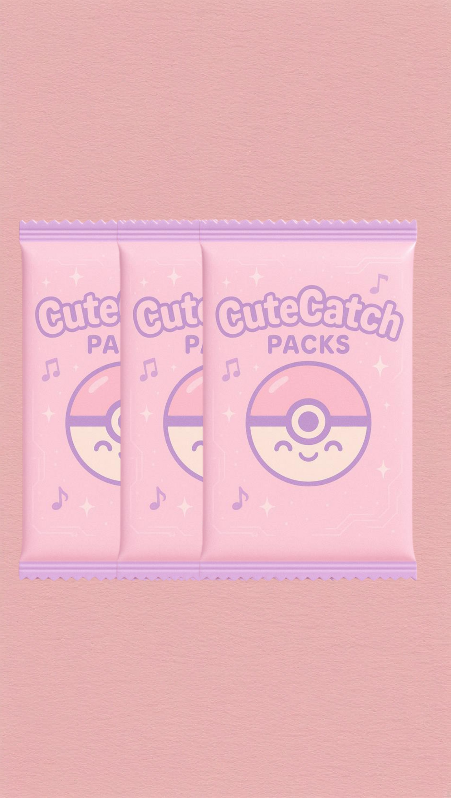 CuteCatch Packs! - 3 Pack Bundle - 10 Cards Each Pack